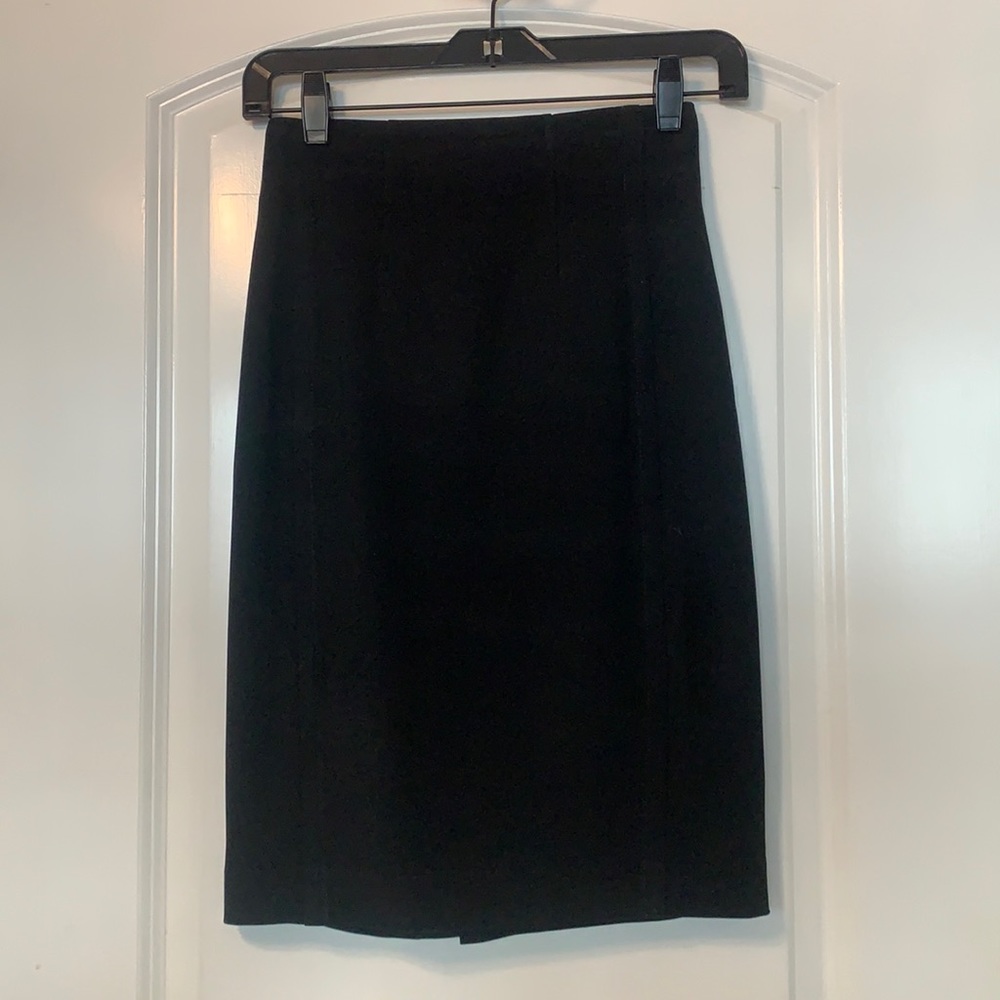 Aritzia talula babaton black high waisted pencil skirt size 0
